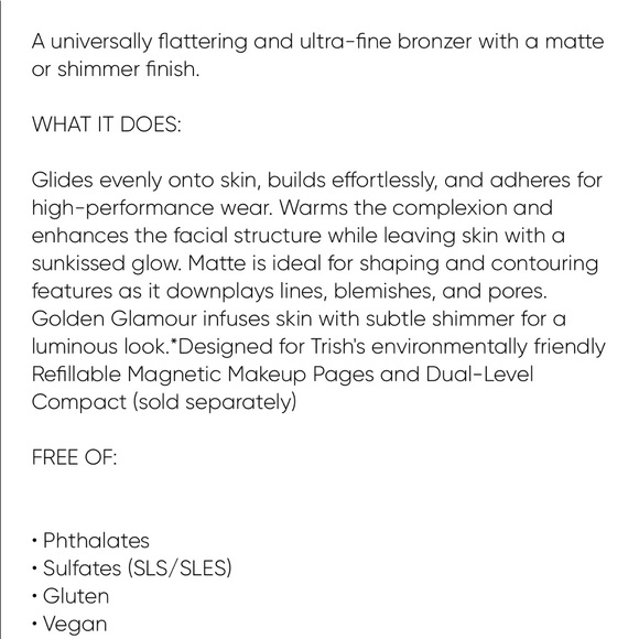 💯Trish McEvoy Deluxe Bronzer Refill⭐️ - Picture 3 of 6